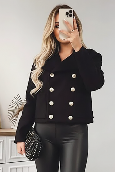 Kaput AMGIOLA BLACK, Boja: crna, IVET.RS - Nova Kolekcija