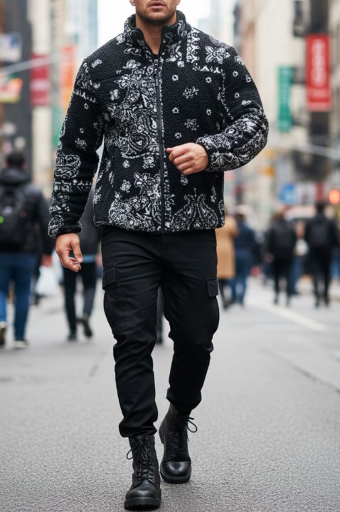 Muška dukserica FERENZO, Boja: crna, IVET.RS - Nova Kolekcija