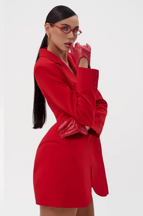 Haljina - blejzer BLEINVELDA, Boja: crvena, IVET.RS - Nova Kolekcija