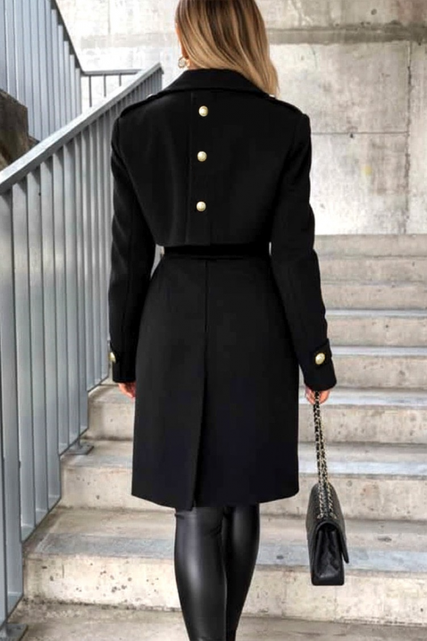 Kaput MOIFELDA BLACK, Boja: crna, IVET.RS - Nova Kolekcija