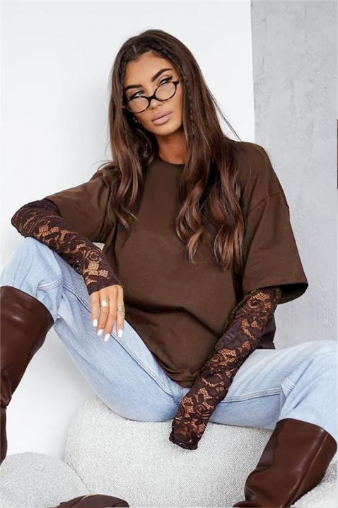 Ženska bluza CALIOPA BROWN, Boja: braon, IVET.RS - Nova Kolekcija