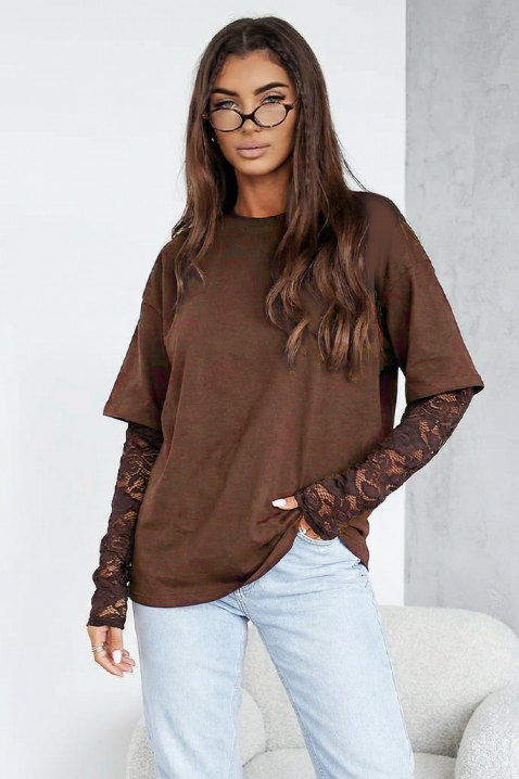 Ženska bluza CALIOPA BROWN, Boja: braon, IVET.RS - Nova Kolekcija