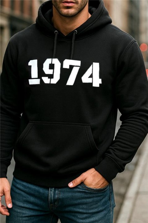 Muška dukserica HERTEZ, Boja: crna, IVET.RS - Nova Kolekcija