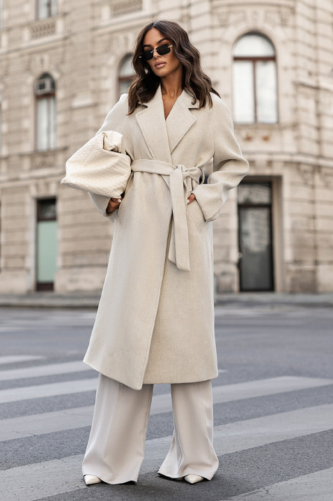 Kaput KLAZILIYA ECRU, Boja: ecru, IVET.RS - Nova Kolekcija