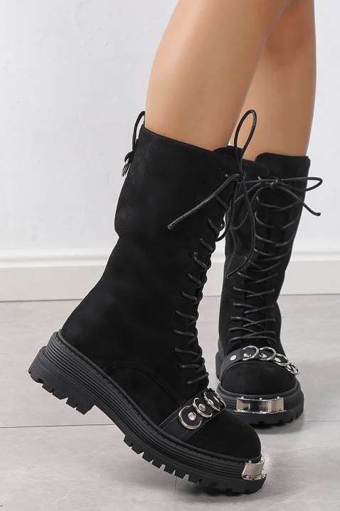 Ženske čizme SERMOLJA BLACK, Boja: crna, IVET.RS - Nova Kolekcija