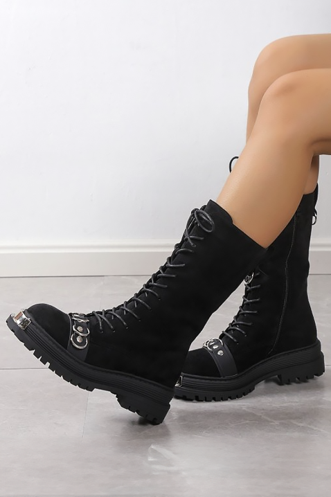 Ženske čizme SERMOLJA BLACK, Boja: crna, IVET.RS - Nova Kolekcija