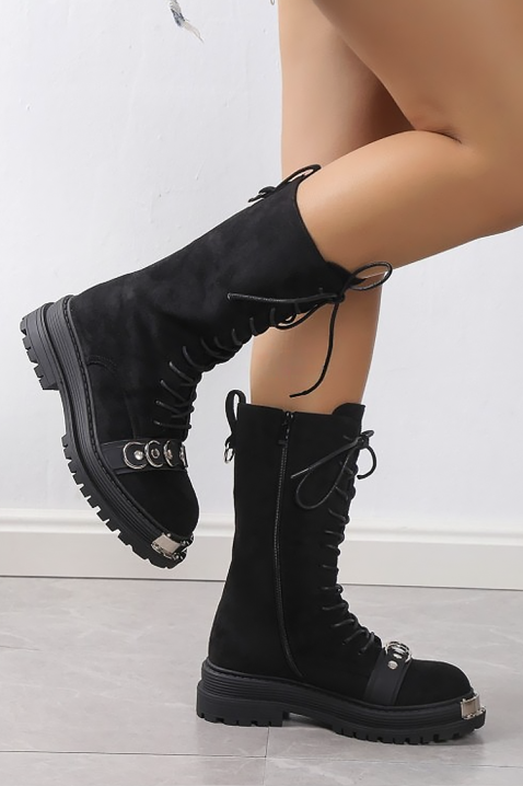 Ženske čizme SERMOLJA BLACK, Boja: crna, IVET.RS - Nova Kolekcija