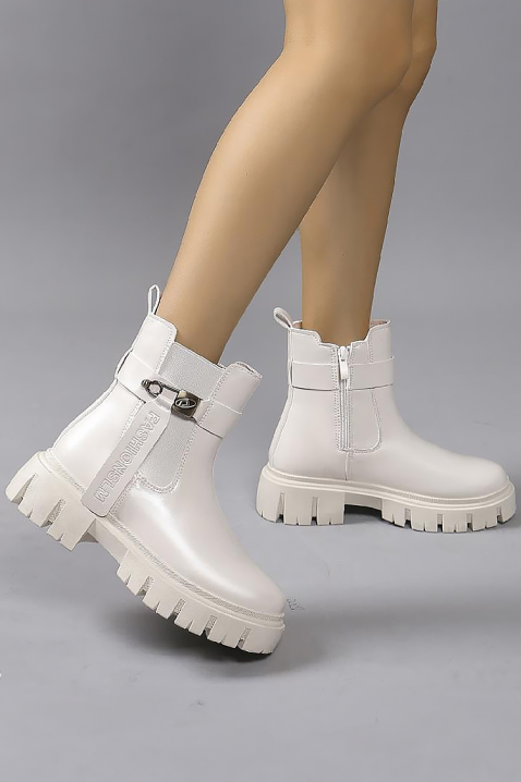 Ženske gležnjače BRIOGELA, Boja: bela, IVET.RS - Nova Kolekcija