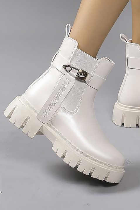 Ženske gležnjače BRIOGELA, Boja: bela, IVET.RS - Nova Kolekcija