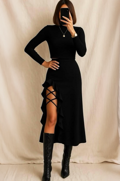 Suknja ZMIORDA, Boja: crna, IVET.RS - Nova Kolekcija