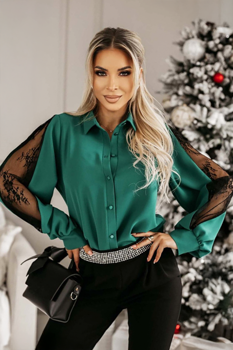 Ženska košulja ANBIONA GREEN, Boja: zelena, IVET.RS - Nova Kolekcija