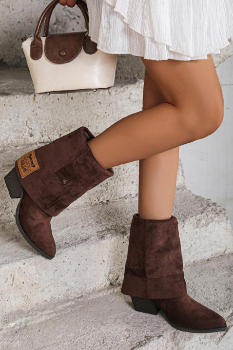 Ženske čizme ALMERJA BROWN, Boja: braon, IVET.RS - Nova Kolekcija