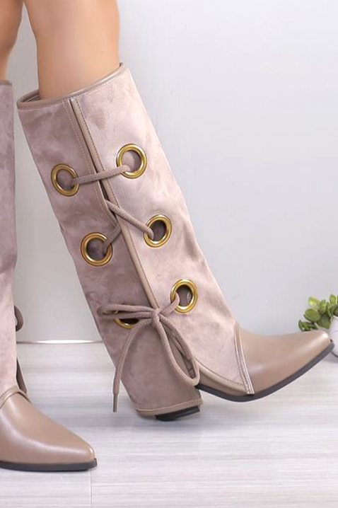 Čizme BURMENVA, Boja: bež, IVET.RS - Nova Kolekcija