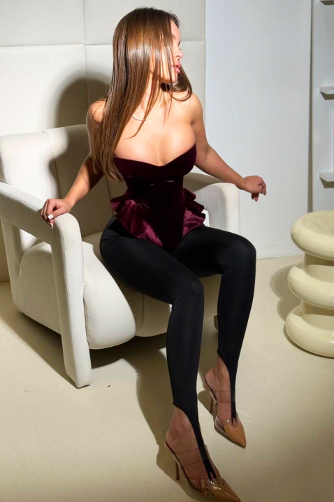 Top GLAMERA, Boja: bordo, IVET.RS - Nova Kolekcija