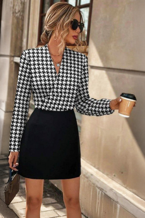 Haljina TALIATA, Boja: crna i bela, IVET.RS - Nova Kolekcija