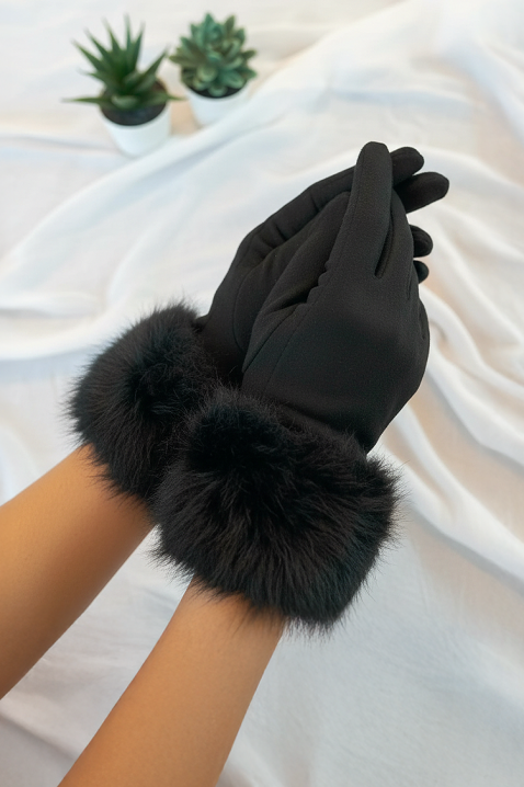 Ženske rukavice LORZILA, Boja: crna, IVET.RS - Nova Kolekcija