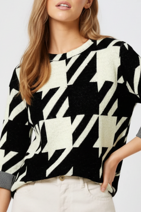 Ženska bluza NORFILMA, Boja: crna i bela, IVET.RS - Nova Kolekcija