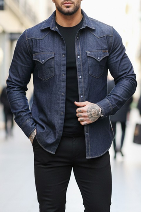 Muška košulja TORMER INDIGO, Boja: indigo, IVET.RS - Nova Kolekcija