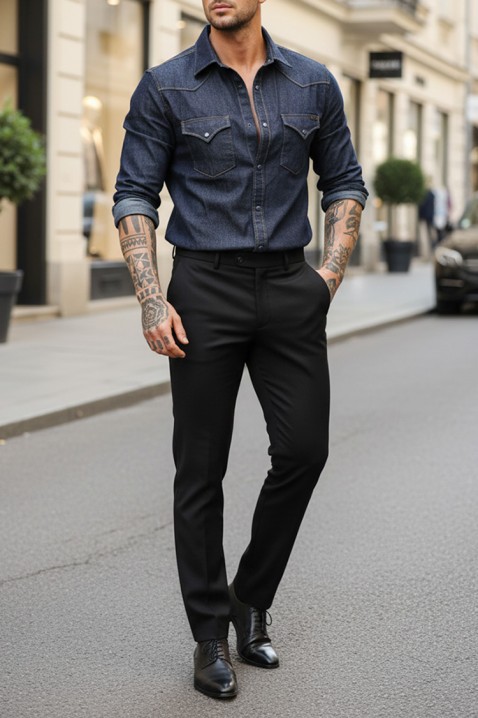 Muška košulja TORMER INDIGO, Boja: indigo, IVET.RS - Nova Kolekcija