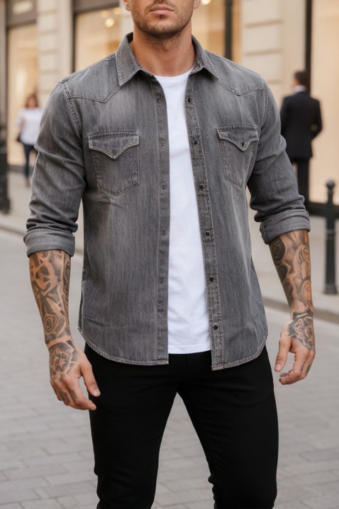 Muška košulja TORMER GREY, Boja: tamnoplava, IVET.RS - Nova Kolekcija