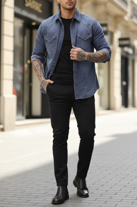 Muška košulja TORMER NAVY, Boja: tamnoplava, IVET.RS - Nova Kolekcija