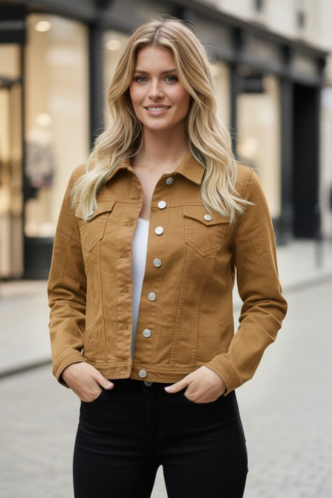 Teksas jakna KALBA CAMEL, Boja: svetlobraon, IVET.RS - Nova Kolekcija