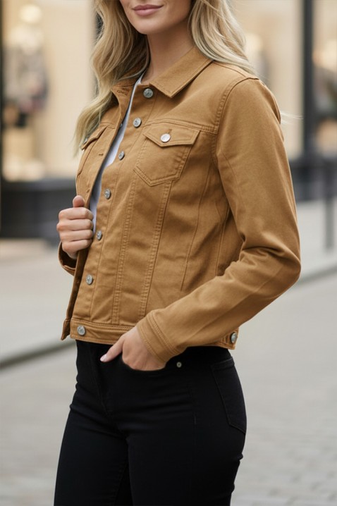 Teksas jakna KALBA CAMEL, Boja: svetlobraon, IVET.RS - Nova Kolekcija