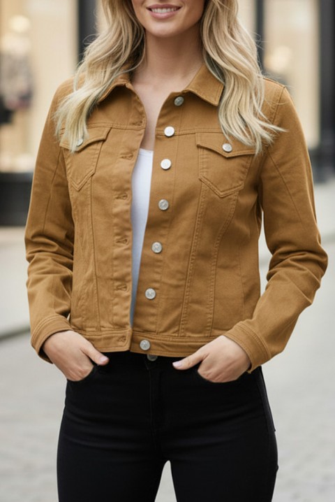 Teksas jakna KALBA CAMEL, Boja: svetlobraon, IVET.RS - Nova Kolekcija