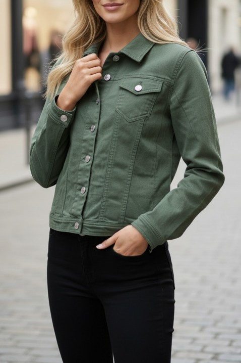 Teksas jakna KALBA KHAKI, Boja: kaki, IVET.RS - Nova Kolekcija