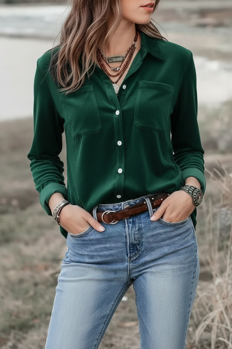 Ženska košulja GILVELZA GREEN, Boja: zelena, IVET.RS - Nova Kolekcija