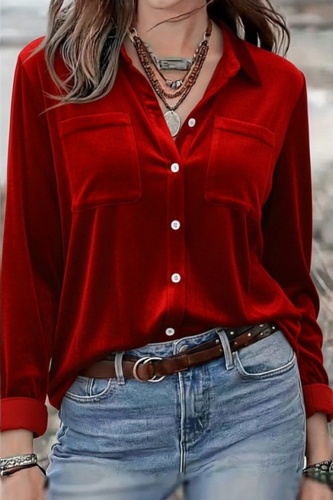 Ženska košulja GILVELZA RED, Boja: crvena, IVET.RS - Nova Kolekcija