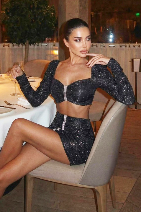 Komplet GLORZINA BLACK, Boja: crna, IVET.RS - Nova Kolekcija