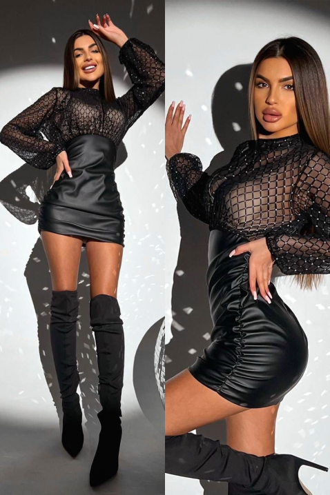 Haljina MREZIYANA, Boja: crna, IVET.RS - Nova Kolekcija