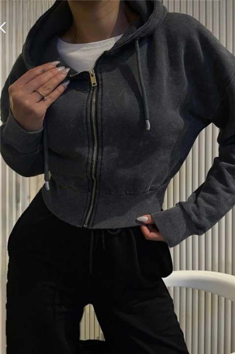 Dukserica GRAFELZA, Boja: grafitna, IVET.RS - Nova Kolekcija