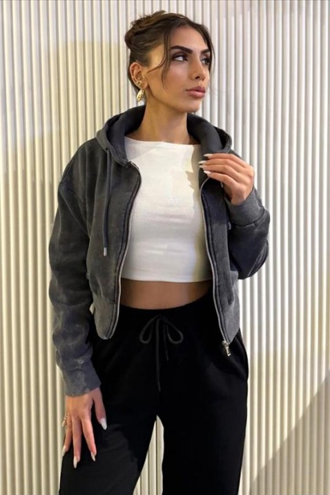 Dukserica GRAFELZA, Boja: grafitna, IVET.RS - Nova Kolekcija