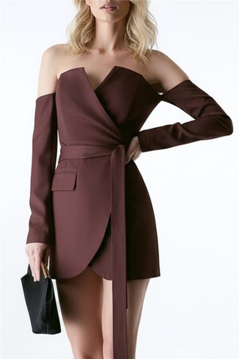 Haljina ZALPRENDA BROWN, Boja: braon, IVET.RS - Nova Kolekcija