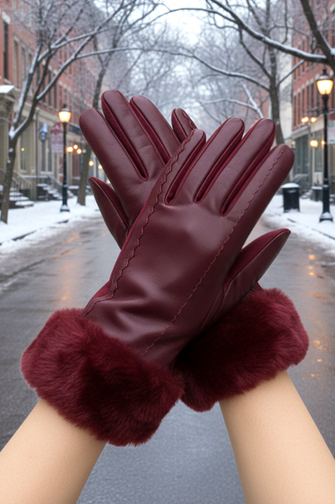 Ženske rukavice POLIARZA BORDO, Boja: bordo, IVET.RS - Nova Kolekcija