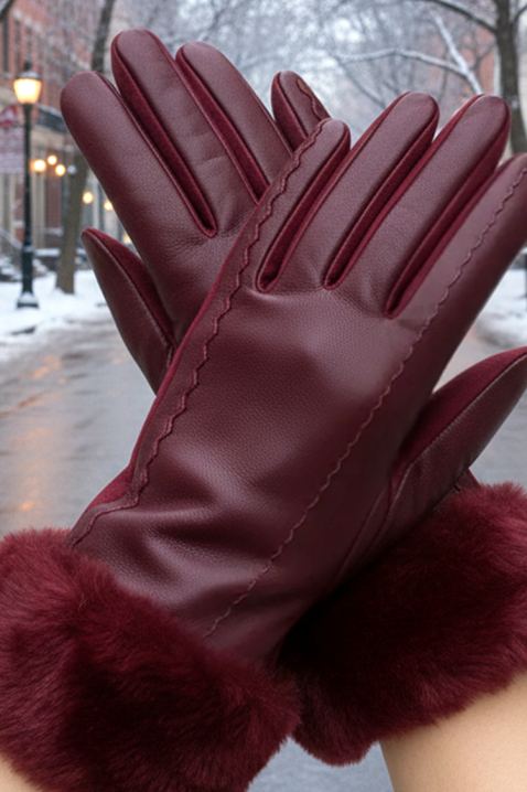 Ženske rukavice POLIARZA BORDO, Boja: bordo, IVET.RS - Nova Kolekcija