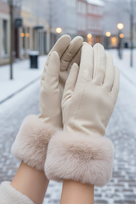 Ženske rukavice POLIARZA ECRU, Boja: ecru, IVET.RS - Nova Kolekcija