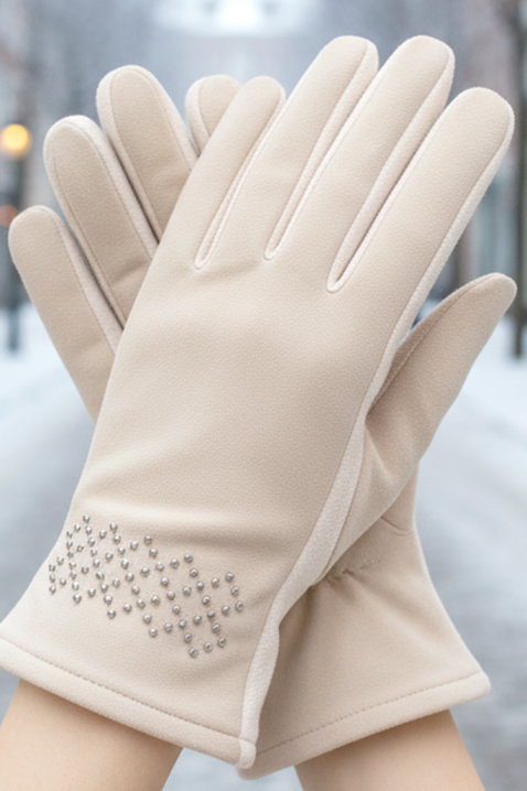 Ženske rukavice VAKALZA ECRU, Boja: ecru, IVET.RS - Nova Kolekcija