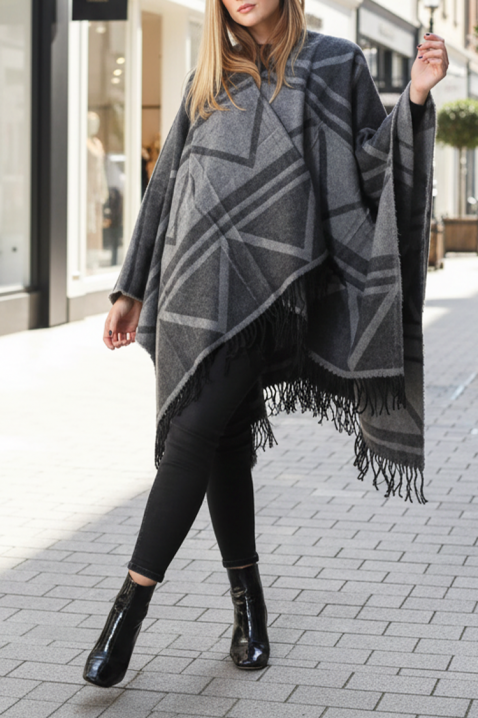 Pončo PONVILDA, Boja: siva, IVET.RS - Nova Kolekcija