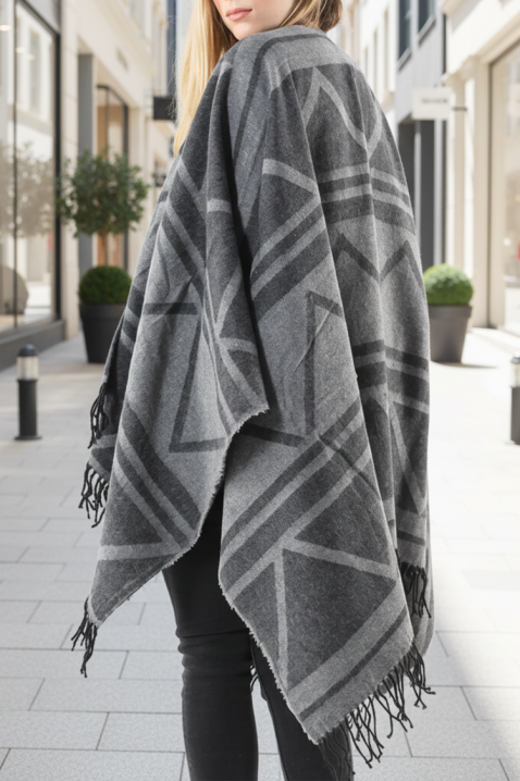 Pončo PONVILDA, Boja: siva, IVET.RS - Nova Kolekcija