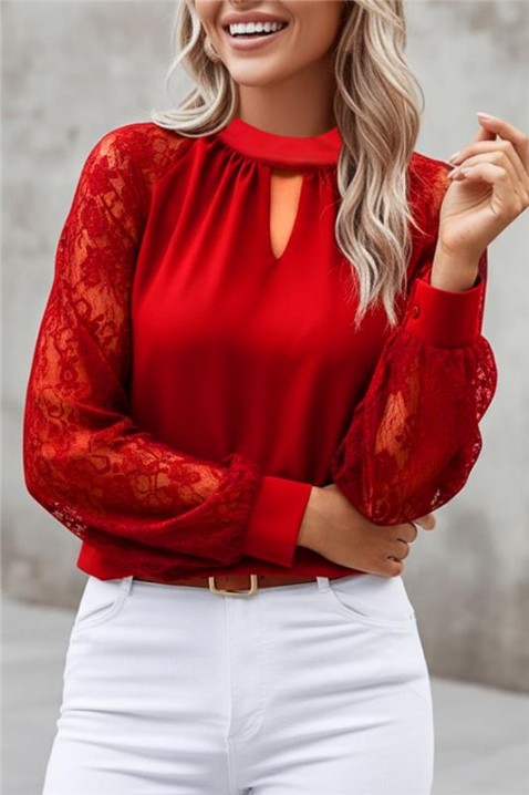 Ženska bluza BRENDOLZA RED, Boja: crvena, IVET.RS - Nova Kolekcija