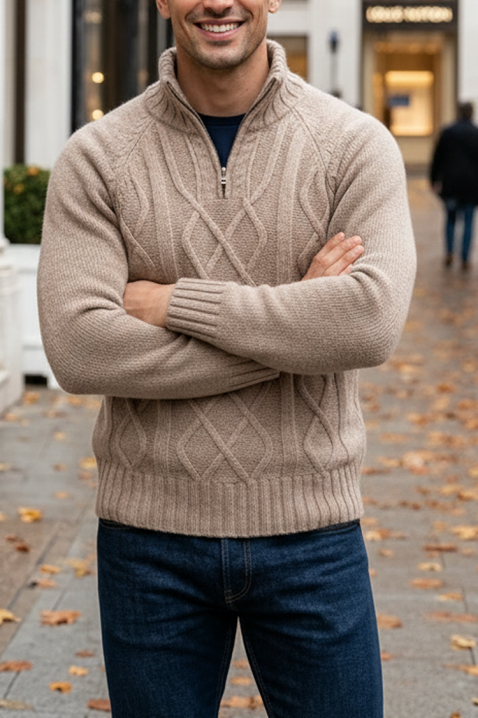 Muški džemper MOXORO BEIGE, Boja: bež, IVET.RS - Nova Kolekcija