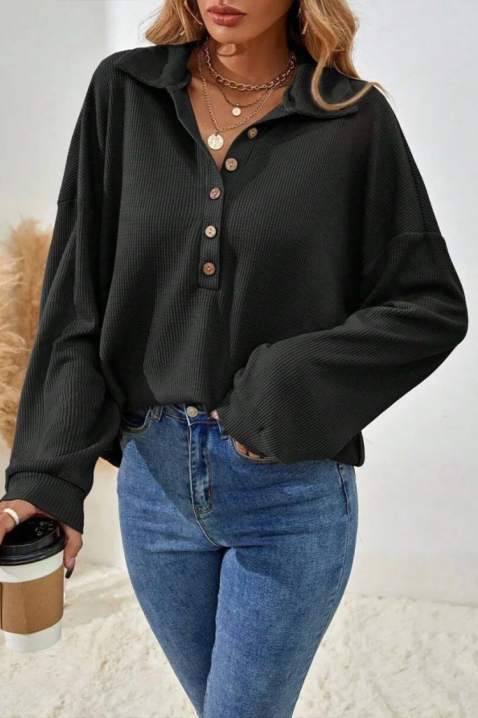 Ženska bluza RIPRELZA BLACK, Boja: crna, IVET.RS - Nova Kolekcija