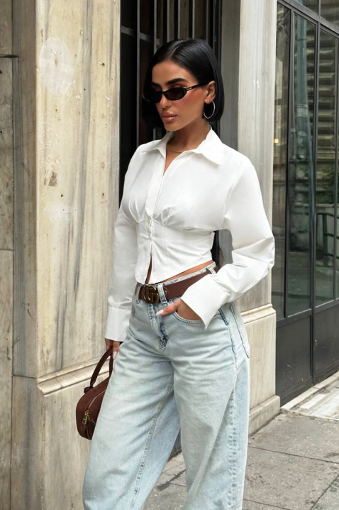 Ženske košulja BANSOLTA WHITE, Boja: bela, IVET.RS - Nova Kolekcija