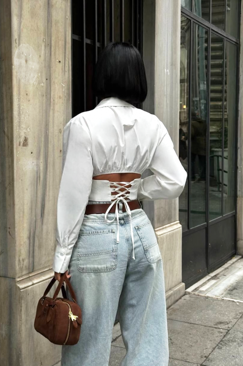 Ženske košulja BANSOLTA WHITE, Boja: bela, IVET.RS - Nova Kolekcija