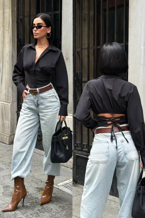 Ženske košulja BANSOLTA BLACK, Boja: crna, IVET.RS - Nova Kolekcija