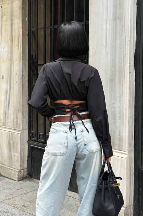 Ženske košulja BANSOLTA BLACK, Boja: crna, IVET.RS - Nova Kolekcija