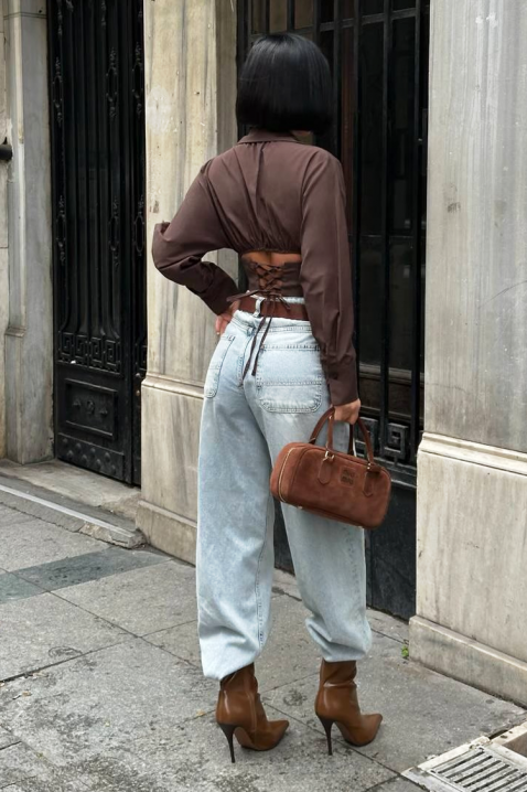 Ženske košulja BANSOLTA BROWN, Boja: braon, IVET.RS - Nova Kolekcija